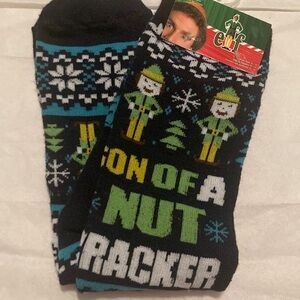 Men’s Holiday Elf Son Of A Nutcracker Socks Shoe Size 6-12 New